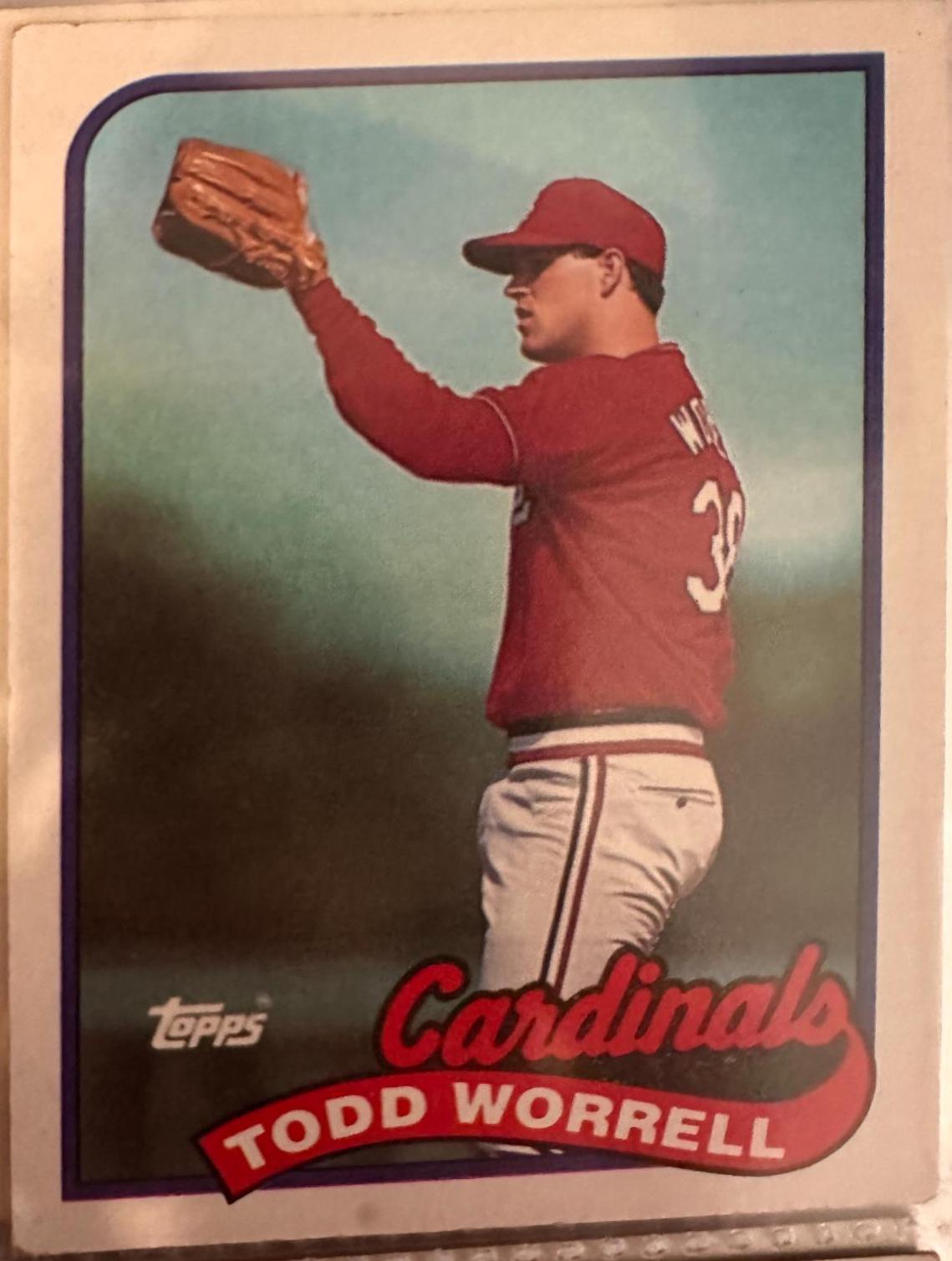 Todd Worrell #535 Baseball Cards 1989 Topps Tiffany
