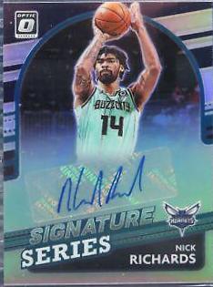 Nick Richards #SS-NRS 2021 Panini Donruss Optic Signature Series Basketball