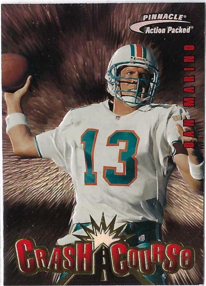 Dan Marino #1 Football Cards 1997 Pinnacle Action Packed Crash Course