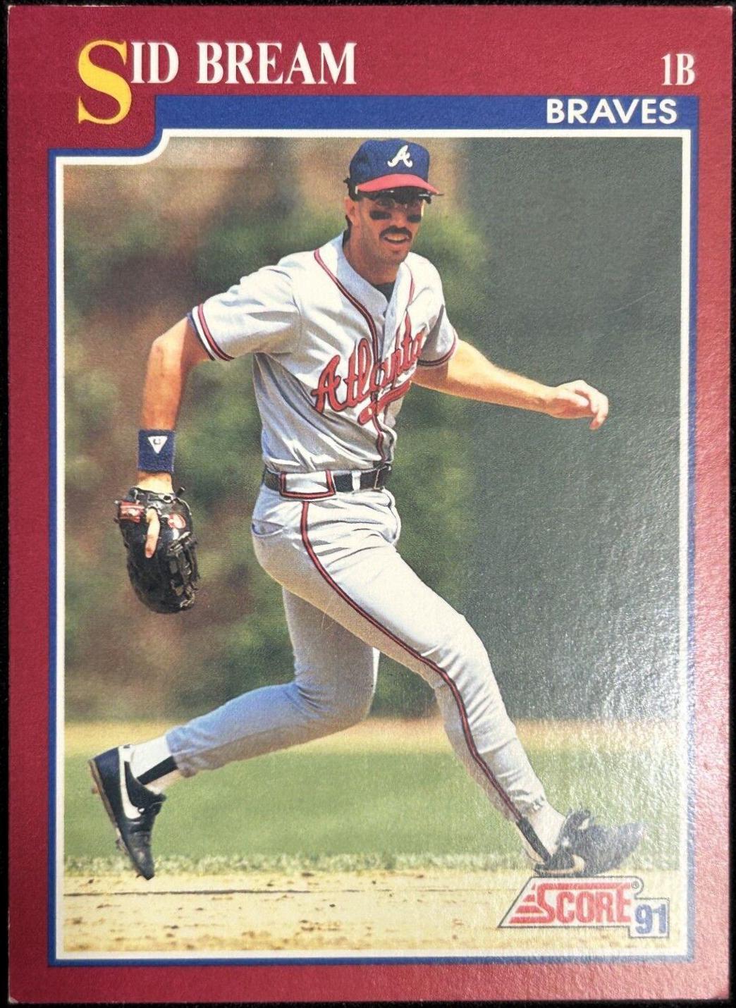 Sid Bream #12T Baseball Cards 1991 Score Traded