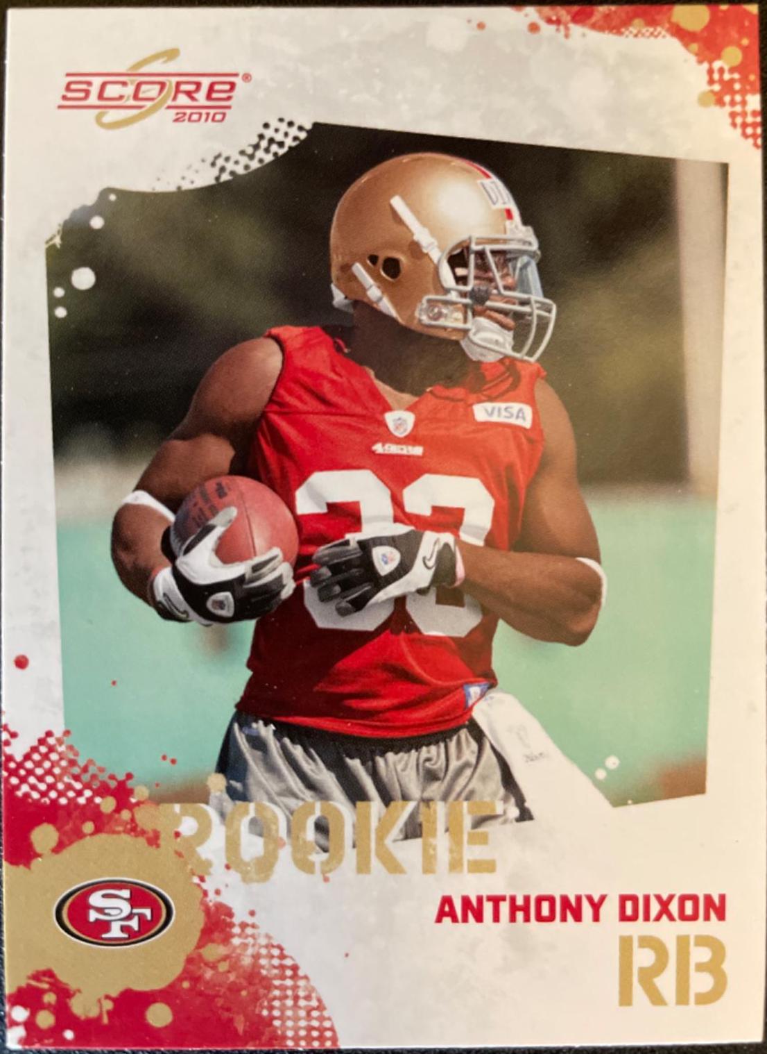 Anthony Dixon #305 Football Cards 2010 Panini Score