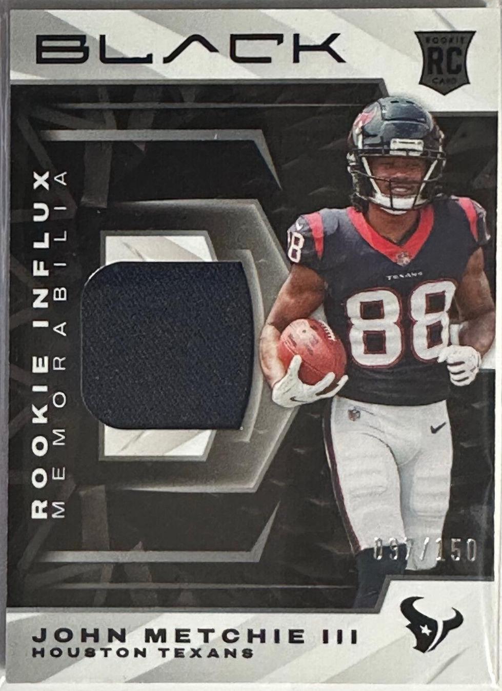 John Metchie III #RIM-JME 2022 Panini Black Rookie Influx Memorabilia