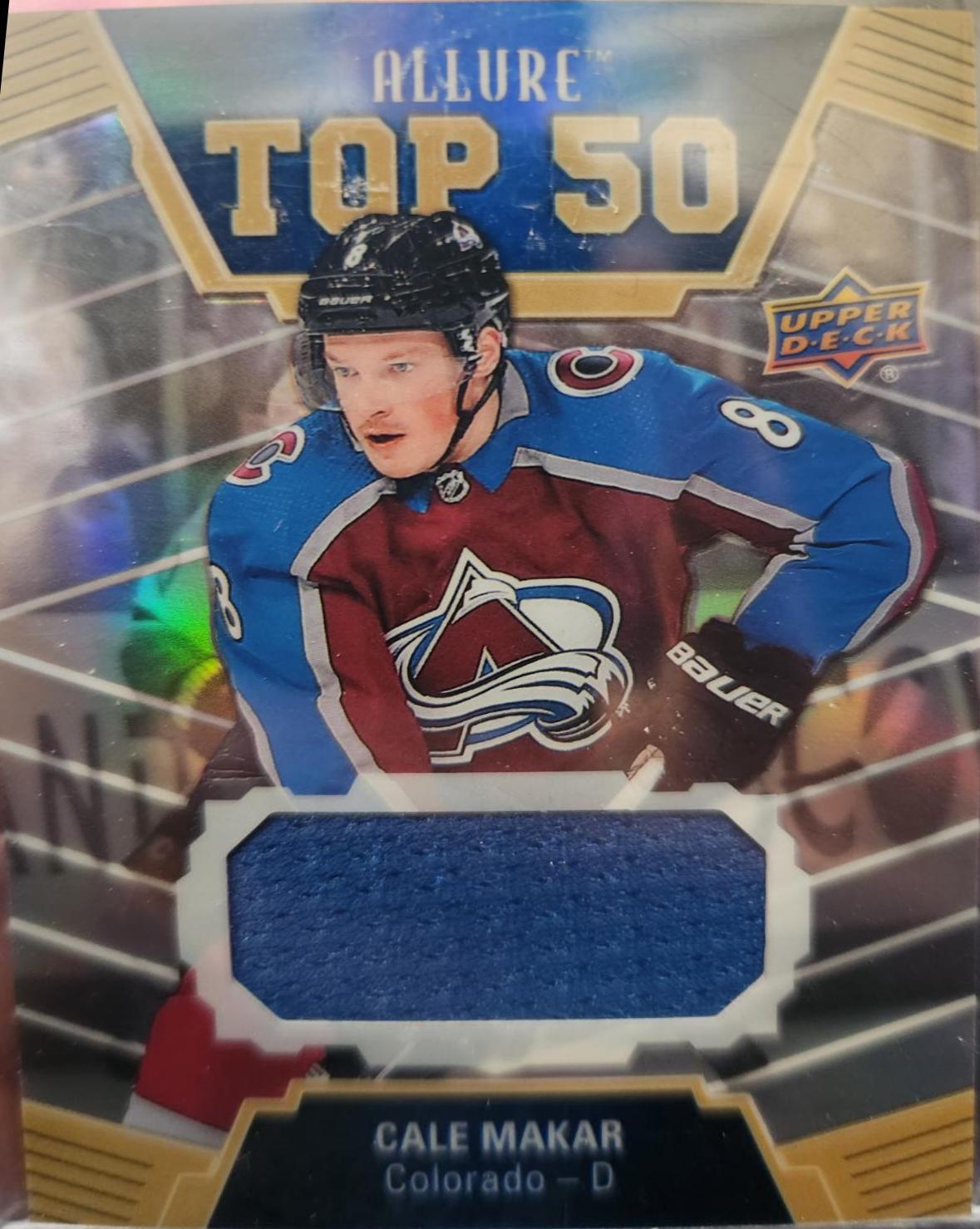 Cale Makar #T50-9 Hockey Cards 2019 Upper Deck Allure Top 50