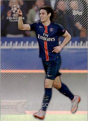 Edinson Cavani #7 Soccer Cards 2015 Topps UEFA Champions League Showcase