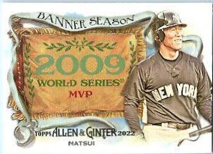 Hideki Matsui #BS-33 Baseball Cards 2022 Topps Allen & Ginter Banner Seasons