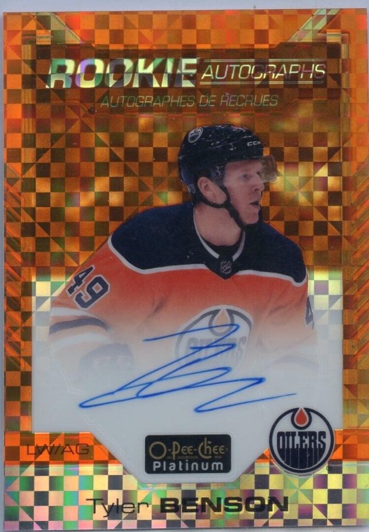 Tyler Benson [Orange Checkers] #R-TB