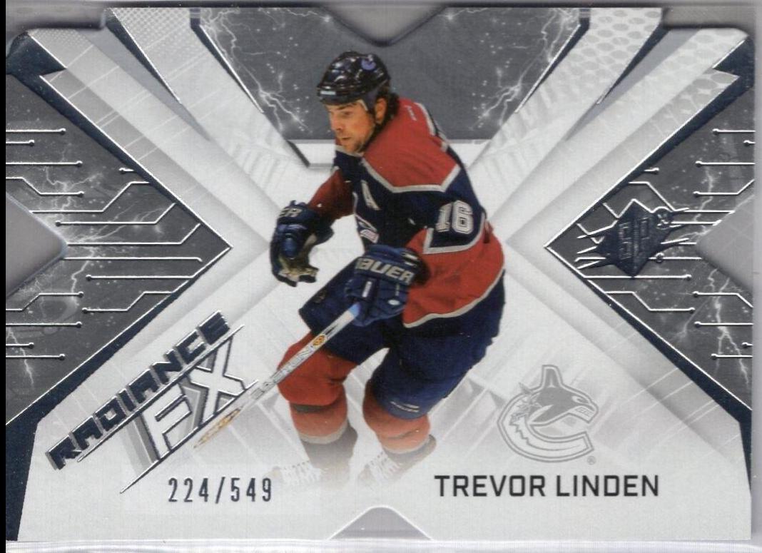 Trevor Linden #RFX-7 Hockey Cards 2022 SPx Radiance FX
