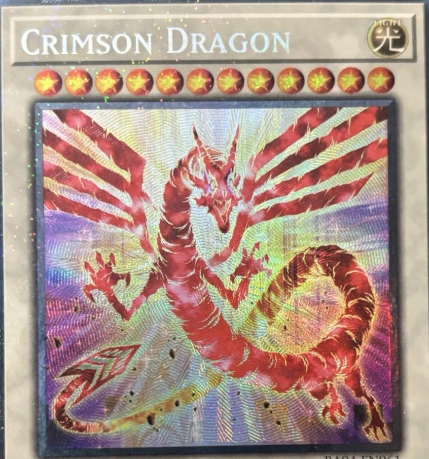 Yugioh Stampede Crimson Dragon Yu-Gi-Oh Card - RA04-EN061 Collector's Rare  1st Edition Crimson Dragon Collectors Rare