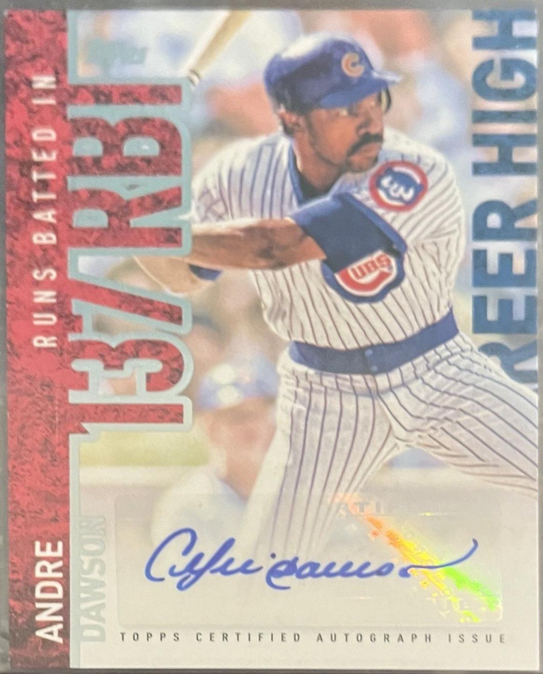 Andre Dawson #CH-AD 2015 Topps Career High Autographs Baseball