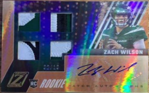 Zach Wilson [Patch Autograph Gold] #82