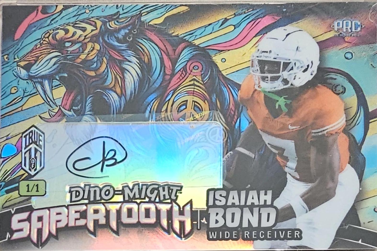 Isaiah Bond #PHST-IBA 2024 Wild Card Alumination Dino Might Pre Historic Football