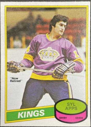 Syl Apps #362 Hockey Cards 1980 O-Pee-Chee