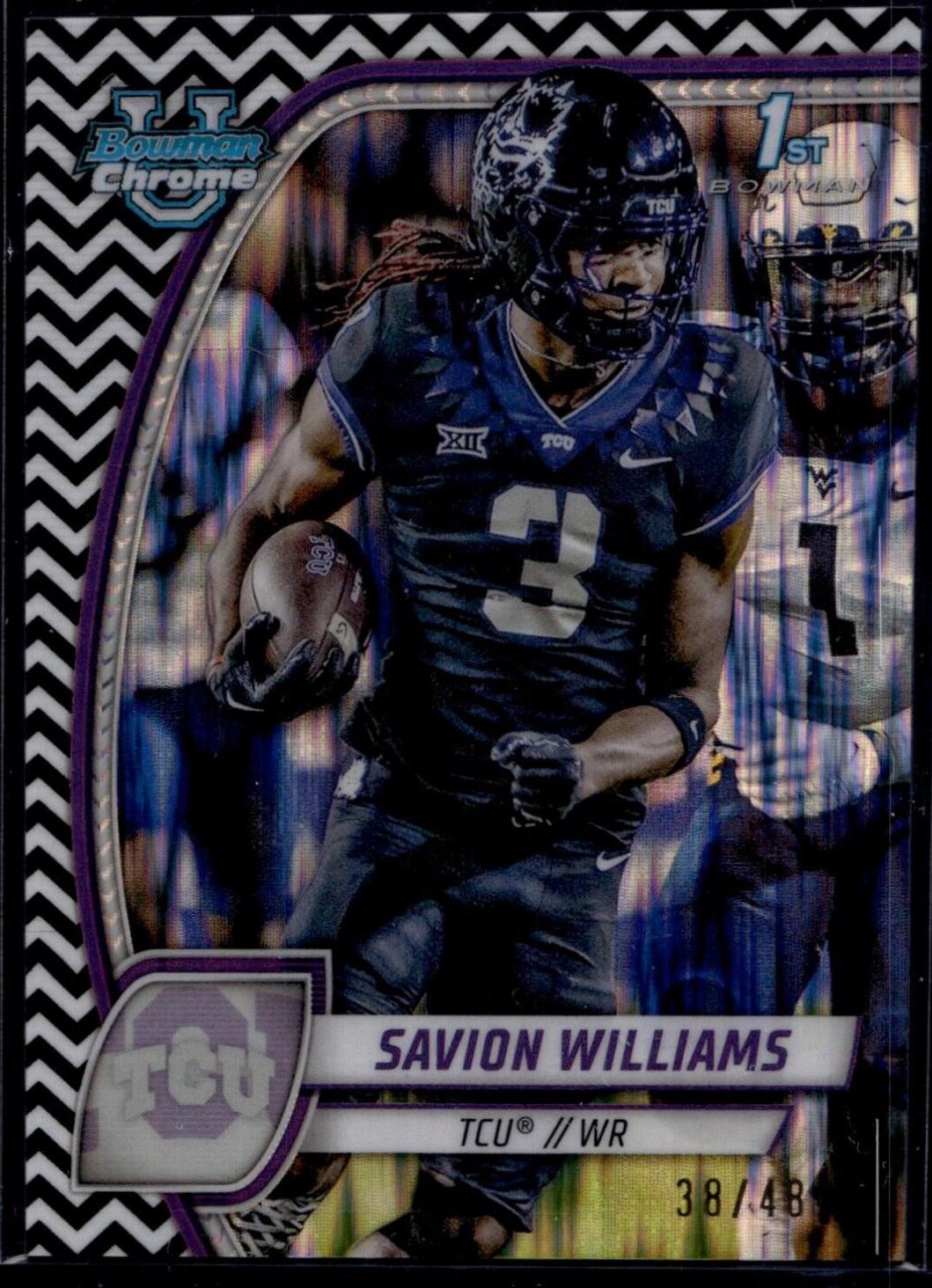 Savion Williams [Black White Stealth Refractor] #160