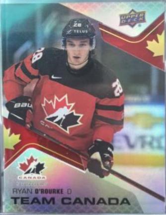 Ryan O'Rourke #CA-4 Hockey Cards 2022 Upper Deck Team Canada Juniors Acetates