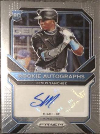 Jesus Sanchez #RA-JE 2021 Panini Prizm Baseball Rookie Autographs