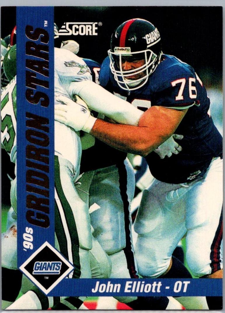 John Elliott #43 1992 Panini Score Gridiron Stars Football