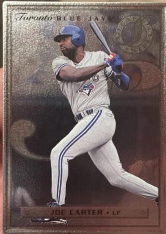 Joe Carter #59 1996 Leaf Steel Baseball