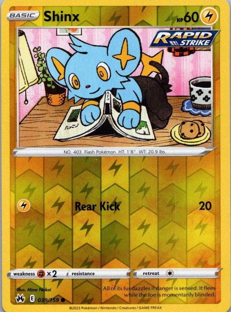 Shinx [Reverse Holo] #39 Prices | Pokemon Crown Zenith | Pokemon Cards