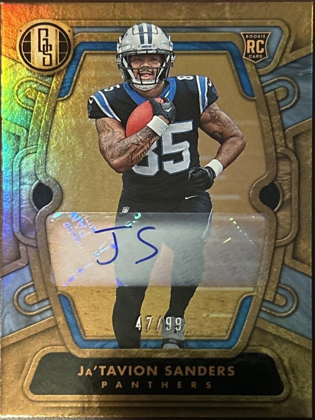 Ja'Tavion Sanders #153 Football Cards 2024 Panini Gold Standard Autograph