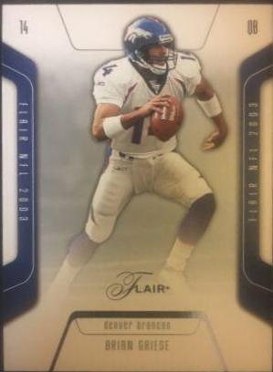 Brian Griese #15 Football Cards 2003 Flair
