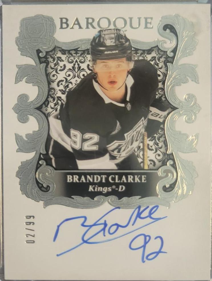 Brandt Clarke #BQ-BC 2024-25 Upper Deck The Cup Hockey Baroque