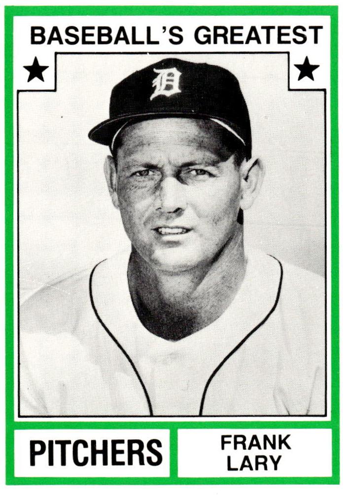 Frank Lary #27 Baseball Cards 1982 TCMA Greatest Pitchers