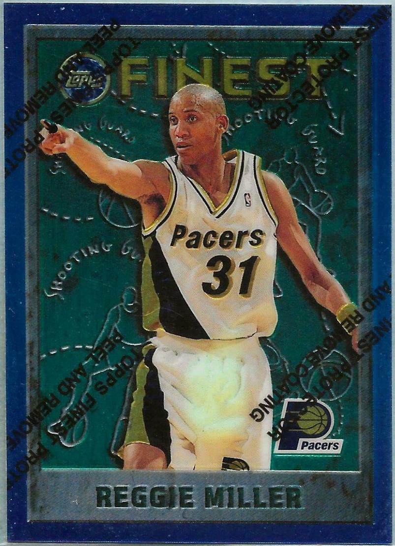 Reggie Miller #31 Basketball Cards 1995 Finest
