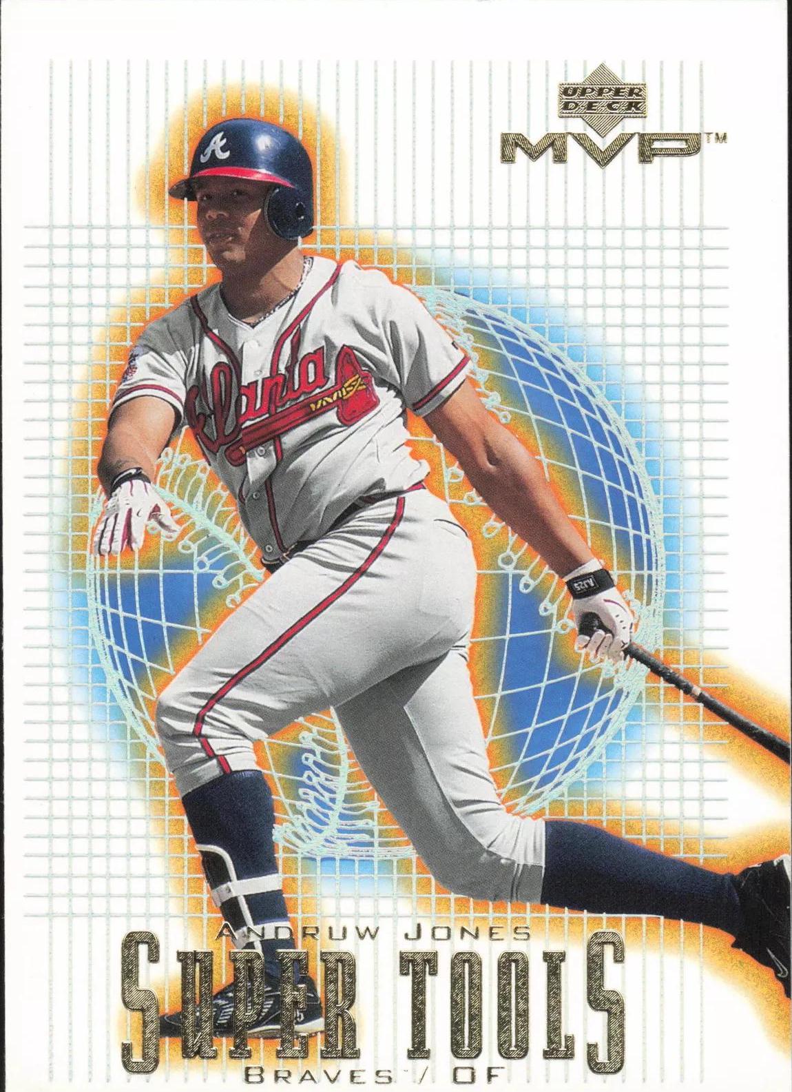 Andruw Jones #ST17 Baseball Cards 2001 Upper Deck MVP Super Tools
