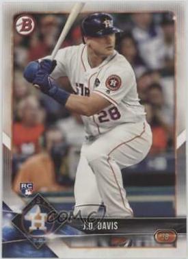 J.D. Davis #52 Baseball Cards 2018 Bowman
