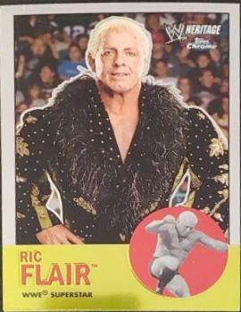 Ric Flair #24 Wrestling Cards 2007 Topps Heritage II Chrome WWE