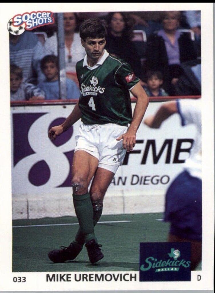 Mike Uremovich #33 Soccer Cards 1991 Soccer Shots MSL