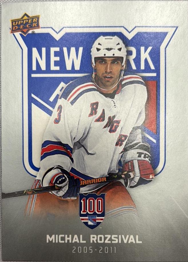 Michal Rozsival #64 2025-26 Upper Deck New York Rangers Centennial Hockey