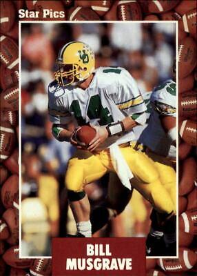 Bill Musgrave #74 1991 Star Pics Football