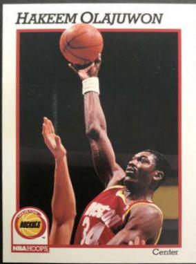 Hakeem Olajuwon #78 Basketball Cards 1991 Hoops