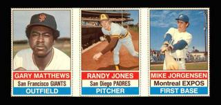 Gary Matthews, Mike Jorgensen, Randy Jones