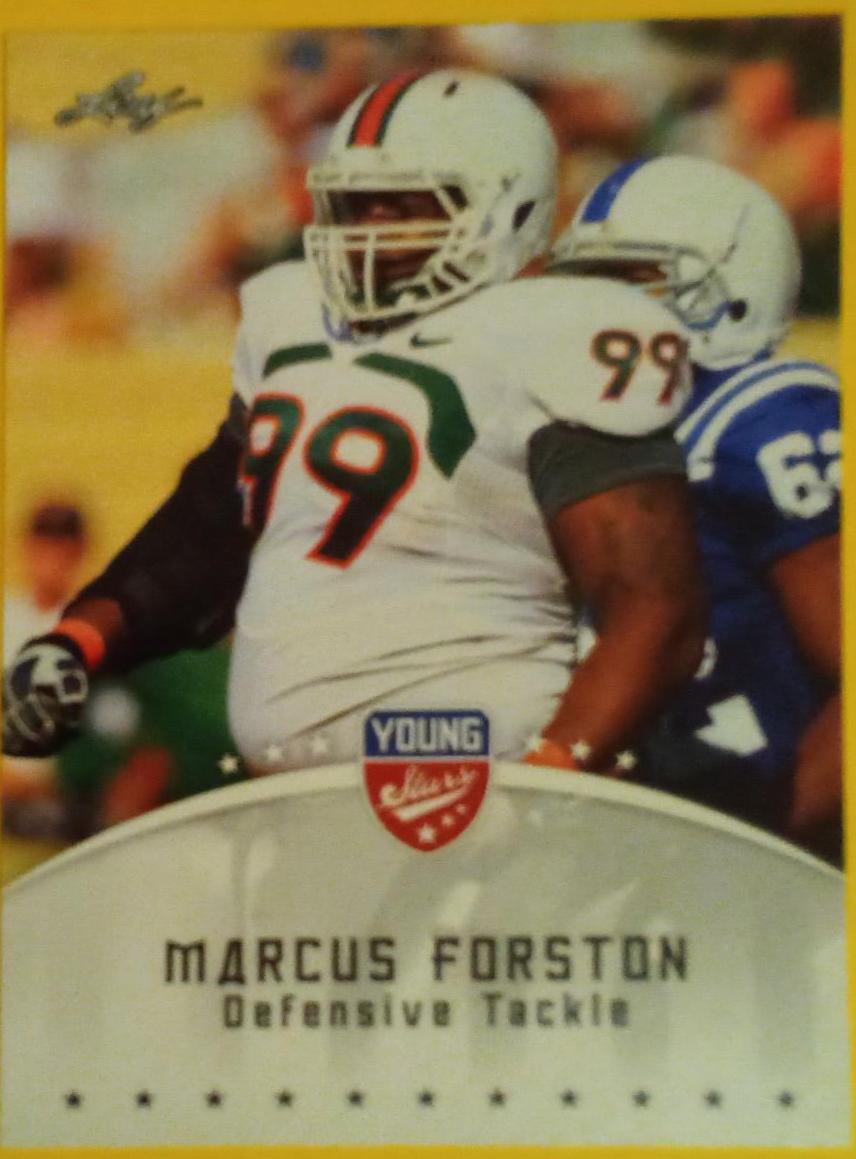 Marcus Forston #57 Football Cards 2012 Leaf Young Stars
