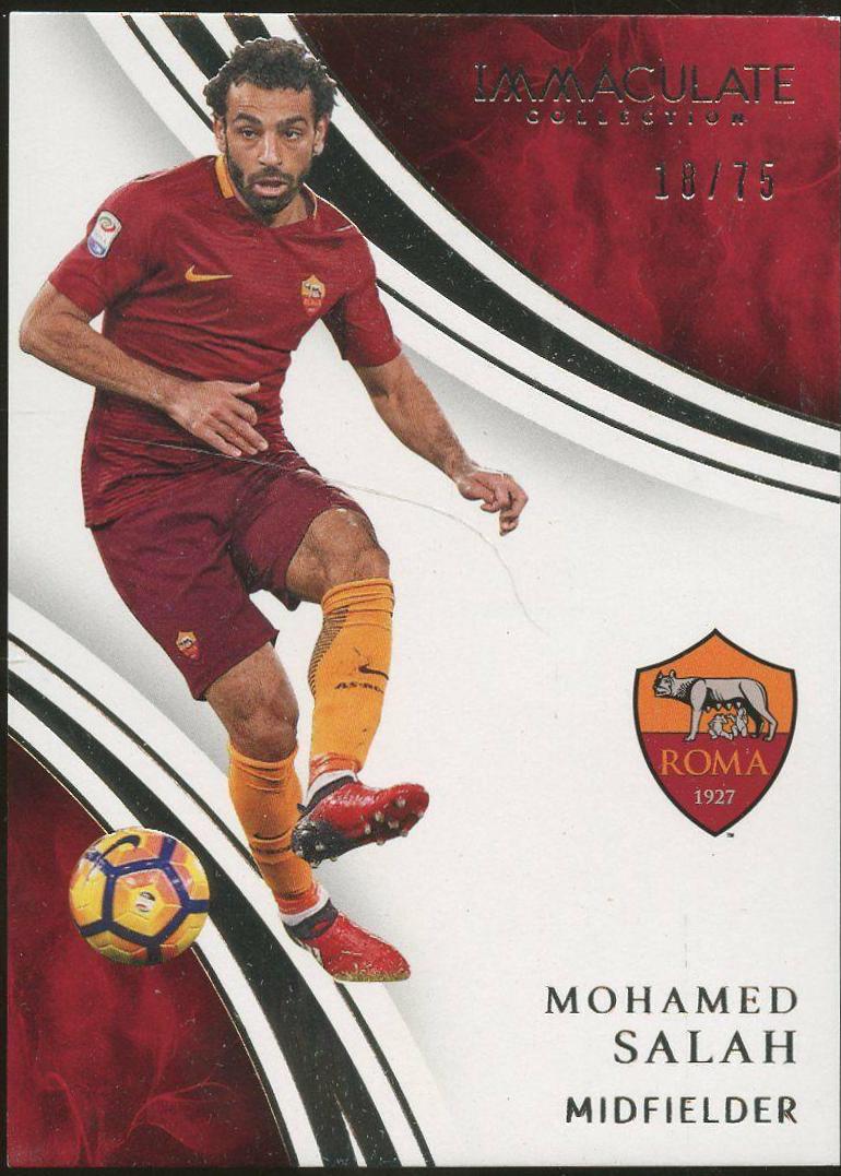 Mohamed Salah #72 2017 Panini Immaculate Soccer