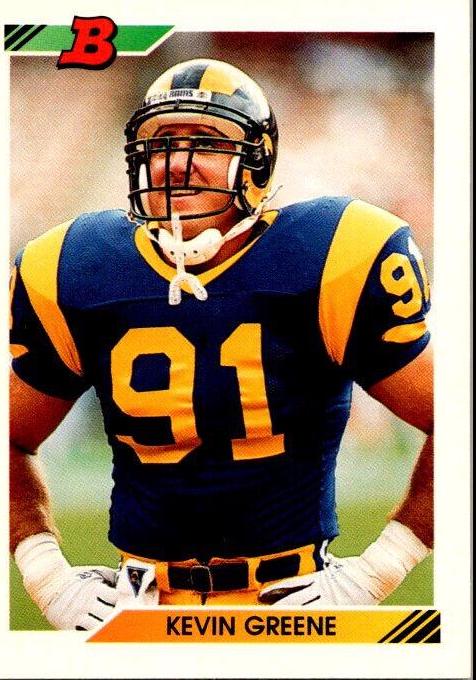 Kevin Greene #24 Football Cards 1992 Bowman