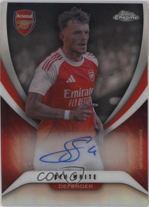Ben White #BC-WH 2025 Topps Chrome Arsenal Autograph Soccer