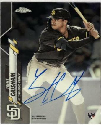 Trent Grisham #RA-TGR 2020 Topps Chrome Baseball Rookie Autographs