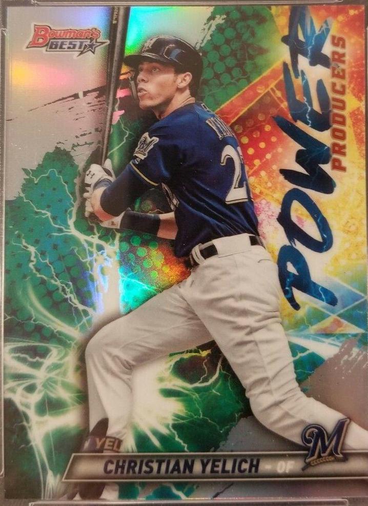 Christian Yelich #PP-CY Baseball Cards 2019 Bowman's Best Power Producers