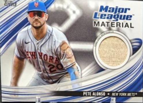 Pete Alonso #MLM-PA Baseball Cards 2023 Topps Update Major League Material