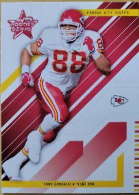 Tony Gonzalez #46 Football Cards 2004 Leaf Rookies & Stars