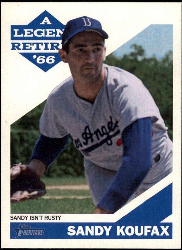 Sandy Koufax #SK-5 Baseball Cards 2015 Topps Heritage A Legend Retires
