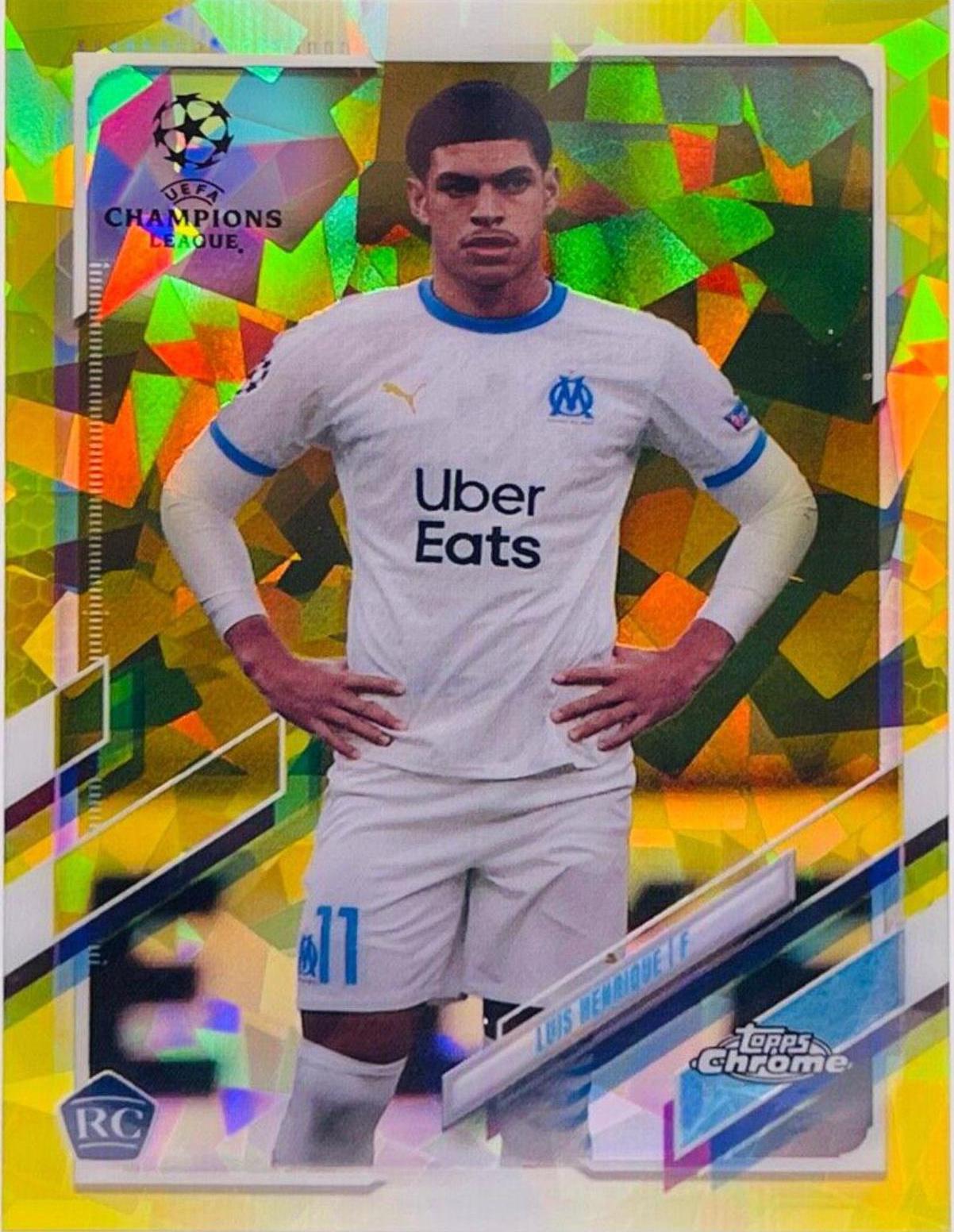Luis Henrique #65 2020 Topps Chrome UEFA Champions League Sapphire