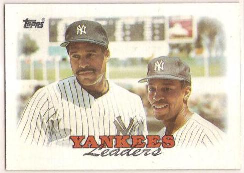 New York Yankees Leaders #459 Baseball Cards 1988 Topps