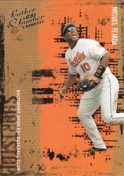 Miguel Tejada #98 Baseball Cards 2005 Donruss Leather & Lumber