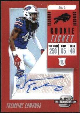 Tremaine Edmunds [Autograph Orange] #148