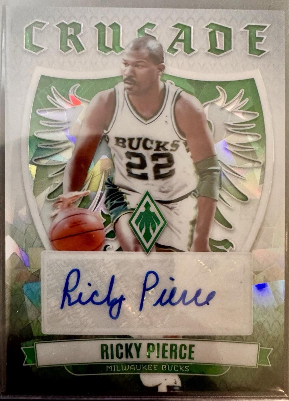 Ricky Pierce [White Ice] #CS-RPM Prices | 2023 Panini Phoenix Crusade ...