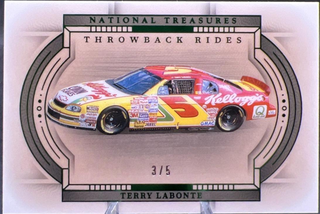 Terry Labonte #7 Racing Cards 2024 Panini National Treasures NASCAR Throwback Rides